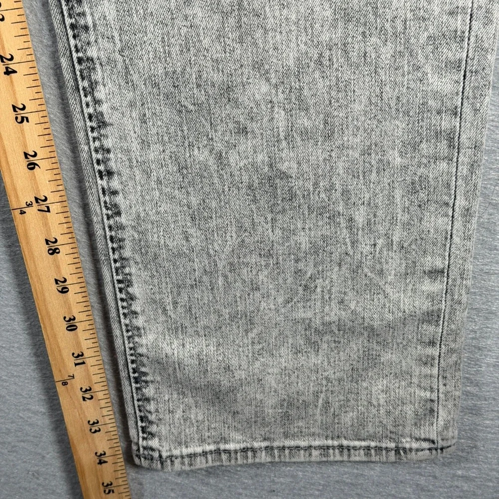 True Religion Men's Slim Fit Moto Run Stitch Jeans Size 34x35 Light Gray Wash‎